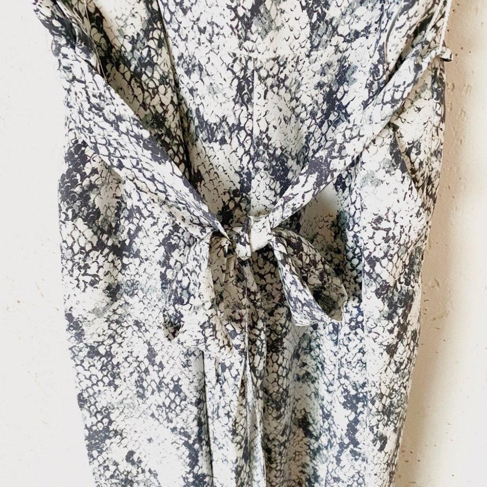 New L'agence Jaelyn Python Print Silk Jumpsuit - image 8